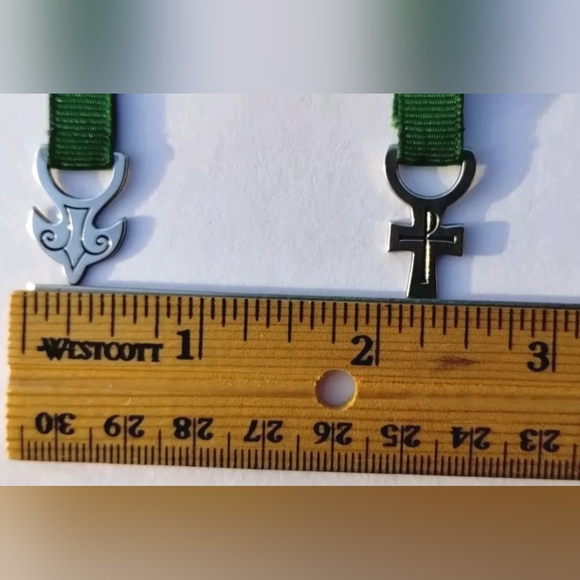 James Avery Sterling Silver 925 3 Ribbon Green Bookmark Cross Dove RETIRED - Picture 6 of 7